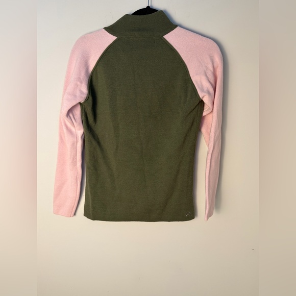 Obermeyer Women’s Merino Wool Quarter Zip Sweater Size Medium - Picture 3 of 7